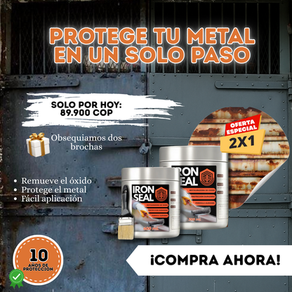 IRON SEAL Formula alemana contra el oxido PAGUE 1 LLEVE 2