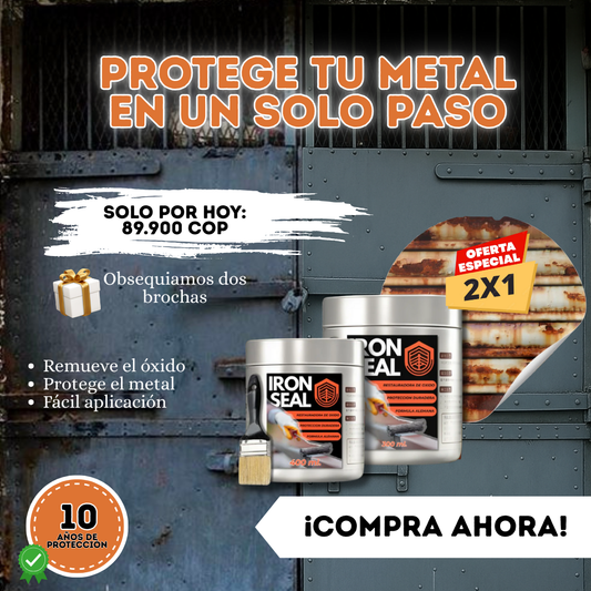 IRON SEAL Formula alemana contra el oxido PAGUE 1 LLEVE 2
