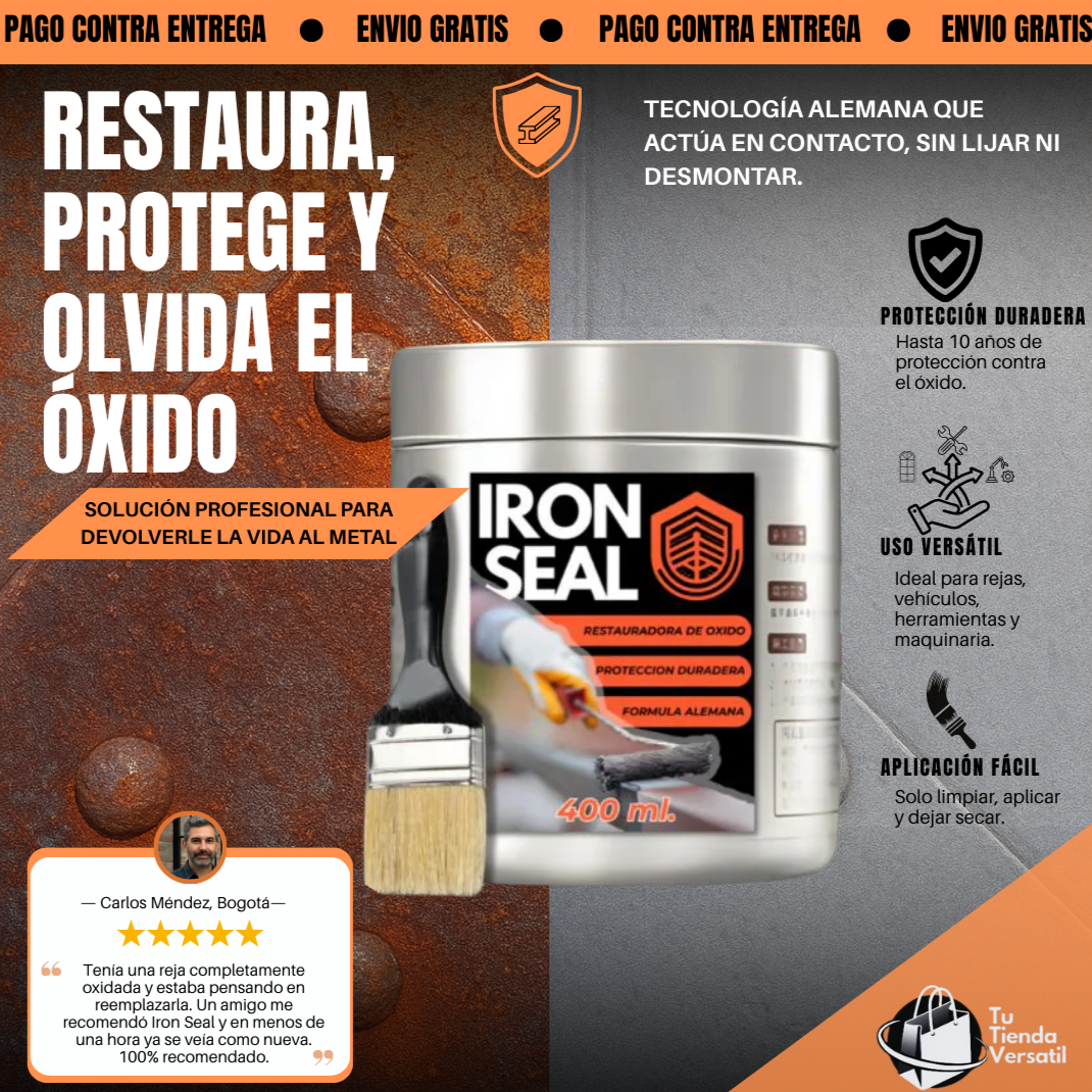 IRON SEAL Formula alemana contra el oxido PAGUE 1 LLEVE 2